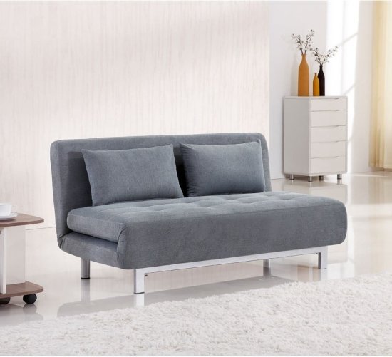 ספת אירוח דו־מושבית נפתחת למיטה זוגית דגם הרפר מבית ברדקס – צבע אפור