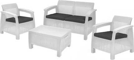 מערכת ישיבה Corfu Storage כתר לבן