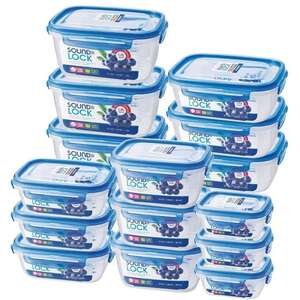 סט 15 קופסאות הרמטיות Lock & Lock סאונד לוק כחול