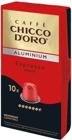 Chicco D’Oro Espresso Forte קפסולות אלומיניום תואמות נספרסו 100 יחידות