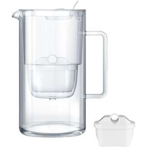 קנקן זכוכית 2.5 ליטר Glass + מסנן Maxfor+ Mg AQUAPHOR לבן
