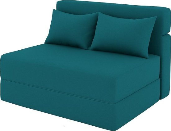 ספה נפתחת למיטה בגודל 90×200 ס"מ דגם סליפו מבית קינג קומפורט – צבע כחול פלדה