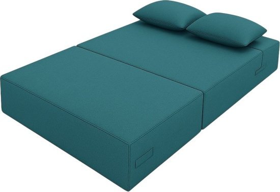 ספה נפתחת למיטה בגודל 120×200 ס"מ דגם סליפו מבית קינג קומפורט – צבע כחול פלדה