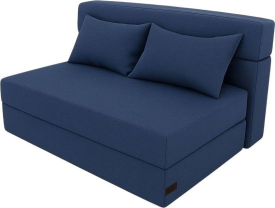 ספה נפתחת למיטה בגודל 120×200 ס"מ דגם סליפו מבית קינג קומפורט – צבע כחול