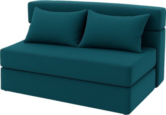 ספה נפתחת למיטה בגודל 140×200 ס"מ דגם סליפו מבית קינג קומפורט – צבע כחול פלדה