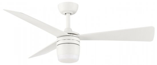 מאוורר תקרה Star 3 בגודל 44'' עם גוף תאורה וכולל שלט רחוק - צבע לבן