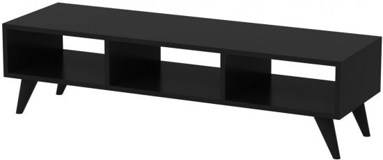 מזנון טלוויזיה 3 תאים Luna Tudo Design שחור