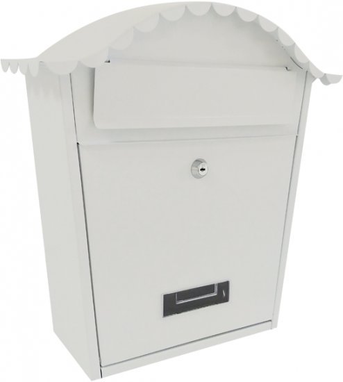 תיבת דואר לשם צבע לבן SIH