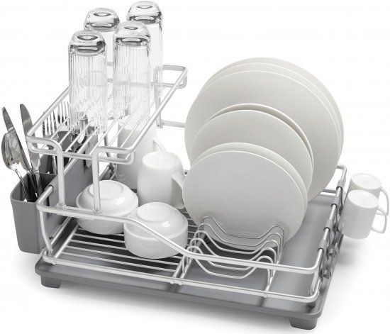 מתקן לייבוש כלים דו קומתי אלומיניום Arcosteel 55x38