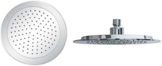 ראש מקלחת 20 ס"מ עגול ZM מקבוצת חמת הפצה דגם Almog – צבע כרום