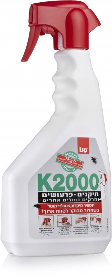 סנו תרסיס K2000 קוטל תיקנים וחרקים זוחלים 750 מ״ל