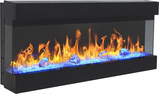 קמין חשמלי עם שלט 43 אינץ Aflamo Imperial 43 1500W - צבע שחור