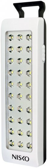 תאורת חירום נטענת ניידת 30 נורות לד עם סוללת ליתיום 24 שעות NISKO