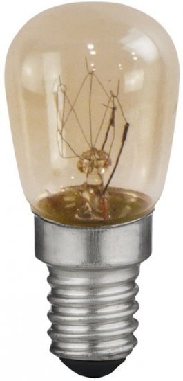 נורת פיגמי למקררים Eurolux E14 T26 15W – גוון אור 2200K