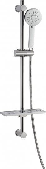 מערכת תליה למקלחת 3 מצבים 80 ס"מ Aquila Or 3 - צבע נירוסטה