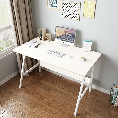 שולחן מחשב דגם רוני 100x45x73 ס''מ Ramos - צבע לבן