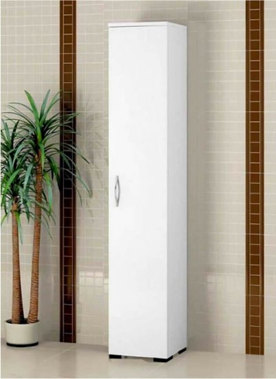 ארון שרות דלת אחת 5 תאים דגם Donald מבית Tudo Design - צבע לבן