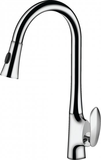 ברז מטבח נשלף עם פיית פעמון Aquila Premium Mary - צבע כרום