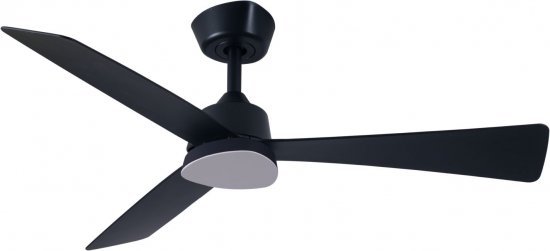 מאוורר תקרה Star 9 בגודל 44'' עם גוף תאורה ושלט - צבע שחור