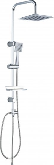 מוט פינוק עם ראש מקלחת מרובע 95 ס"מ Aquila Raphael