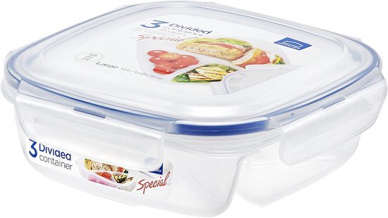 קופסת פלסטיק מחולקת 750 מ"ל – Lock & Lock