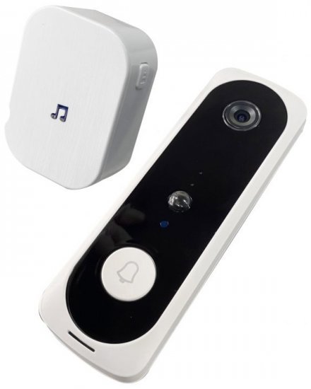 פעמון דלת חכם משולב מצלמה Blaupunkt BPS2000 צבע לבן