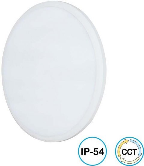 פלפון צמוד תקרה עגול דגם ברונו Omega 40W – גוון אור משתנה 3000K-6500K – צבע לבן