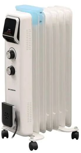 רדיאטור 7 צלעות Hyundai 1500W HAH-7020 - צבע לבן