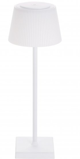 מנורת שולחן LED נטענת ניידת לשימוש פנים וחוץ Stela מבית Peled – גוון אור מתכוונן – צבע גוף לבן