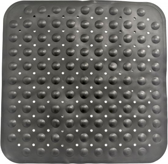 שטיחון למקלחון PVC למניעת החלקה דגם נקודות מבית Aquila – מידה 53×53 ס"מ