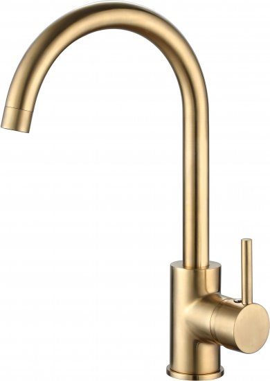 ברז פרח ארוך דגם Donald מסדרת Premium מבית Aquila – צבע זהב