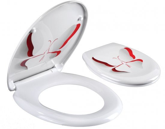 מושב אסלה טריקה שקטה דגם פרפר מבית Aquila