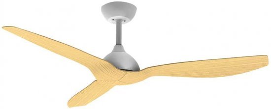 מאוורר תקרה 3 כנפיים עם שלט רחוק ''Semicom Touch SM-3750 / WW 52 - צבע לבן / עץ