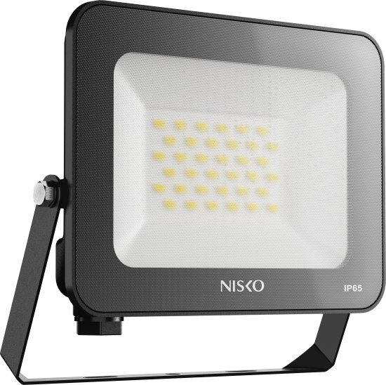 תאורת הצפה NISKO EAGLE 30W LED IP65 – גוון אור קר 6000K, צבע שחור
