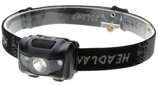 פנס ראש מקצועי 200 לומן I-CAMP 3W-B LED – צבע שחור