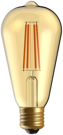 נורת לד ST64 פחם 8.5W מבית Midea – גוון אור 2200K – זהב