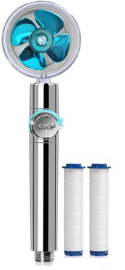 מקלח יד עגול עם פטנט להגברת לחץ המים 7.5 ס"מ Ram מבית Aquila - צבע כרום