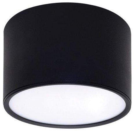 מנורה צמודת תקרה עגולה Omega 15W MILK – גוון אור מתחלף 3000K-6000K + כפתור – צבע שחור