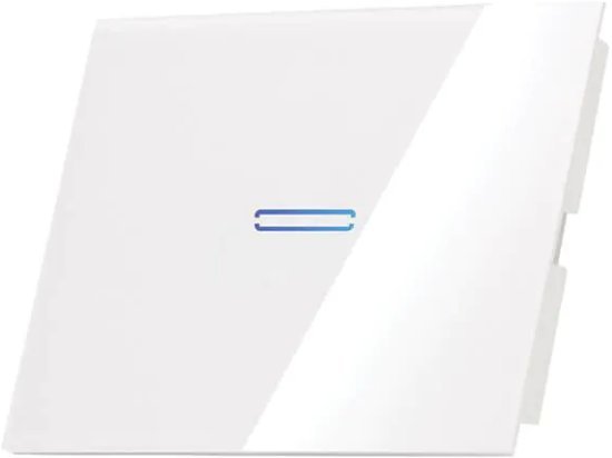 מפסק תאורה WiFi חכם תחת הטיח Semicom מתג אחד זכוכית לבנה