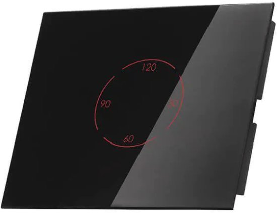 מתג חכם לדוד שמש עם טיימר לקופסת גוויס 3 Semicom זכוכית שחורה