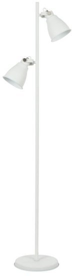 מנורת רצפה דגם SHAHAR מבית Omega – בסיס נורה 2xE27 עד 40W, צבע לבן