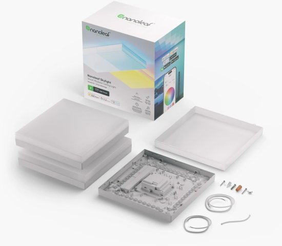 ערכת בסיס לוחות תאורה מודולרים RGB חכמים Nanoleaf – ריבוע – 3 יחידות