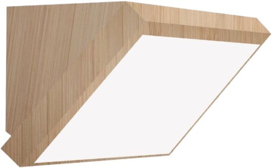 גוף תאורה צמוד קיר מוגן מים Lumitec IP65 40W – צבע גוף עץ – גוון אור מתכוונן CCT 3000K-6500K