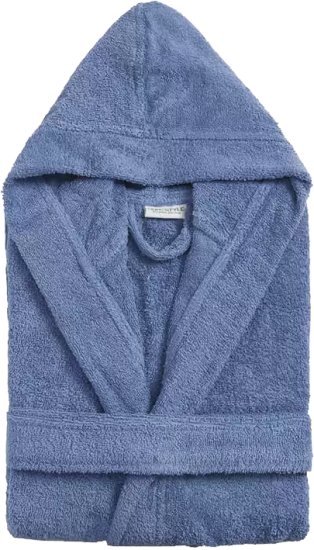 חלוקי רחצה לילדים 100% כותנה לגילאי 12-14 מבית Homestyle – כחול