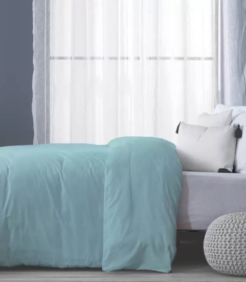 ציפה לשמיכה זוגית ג'רסי 100% כותנה 200x220 ס"מ מבית Homestyle – אקווה