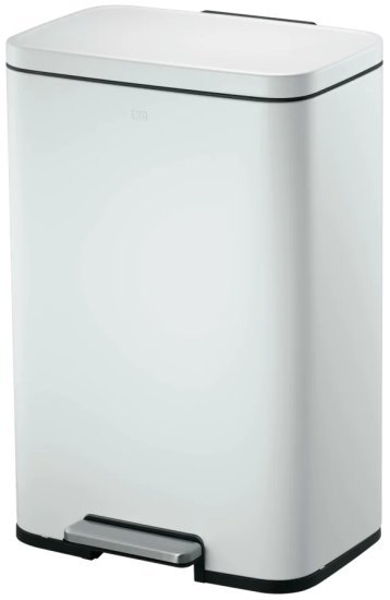 פח אשפה מרובע 50 ליטר Eko Medison לבן