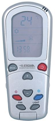 שלט ייעודי למזגני תדיראן + מתקן תלייה Sigma SI-AC-TD2-B