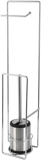 מעמד לנייר טואלט עם מברשת אסלה מבית Aquila – צבע כרום