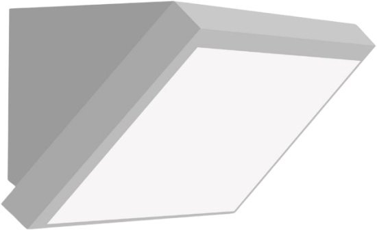 גוף תאורה צמוד קיר מוגן מים Lumitec IP65 60W – צבע גוף אפור – גוון אור מתכוונן CCT