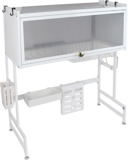 מעמד מודולרי לייבוש כלים עם קלפה Bpatent 65 ס״מ לבן